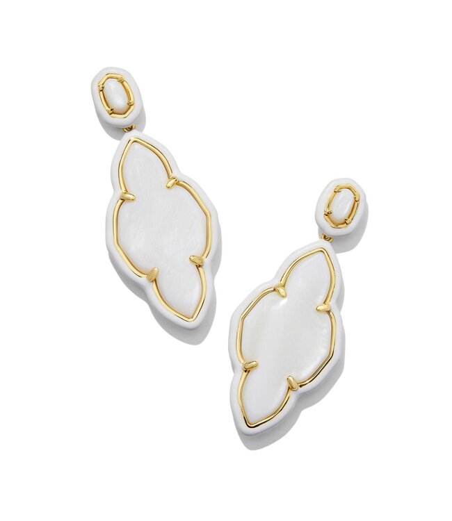 KENDRA SCOTT Abbie Enamel Frame Statement Earrings