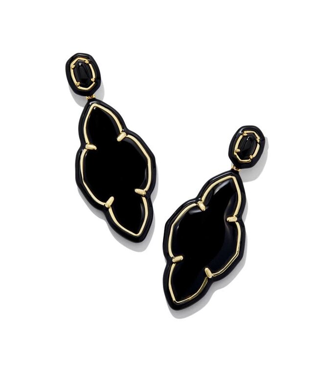 KENDRA SCOTT Abbie Enamel Frame Statement Earrings