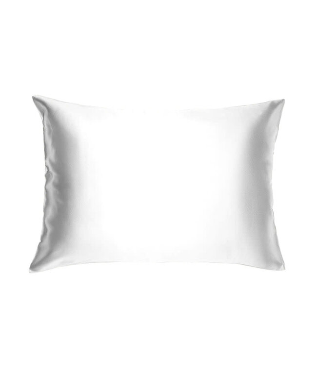 Charmeuse Case Silk Pillow Slip King - White
