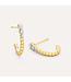 ELLA STEIN Beaded Connection Huggie Earrings
