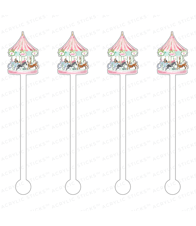 As X Evelyn Henson Acrylic Stir Sticks Baby Carousel