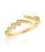Lightning Bolt Gold Layers Ring