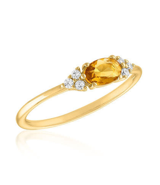 Topaz Horizon Gold Layers Ring