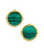 SUSAN SHAW Handcast Gold Round Post Earring