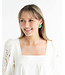 SUSAN SHAW Handcast Gold Round Post Earring