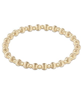 ENEWTON Enewton Extends - Dignity Grateful Pattern 5MM Bead Bracelet - Gold