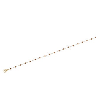 15" Mini Dainty Glass Crystal Necklace