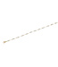 15" Glass Crystal  Pearl Station Necklace