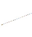 15" Glass Crystal  Pearl Station Necklace