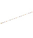 15" Glass Crystal  Pearl Station Necklace