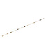 14.5" Dainty Glass Crystal Necklace With Extender