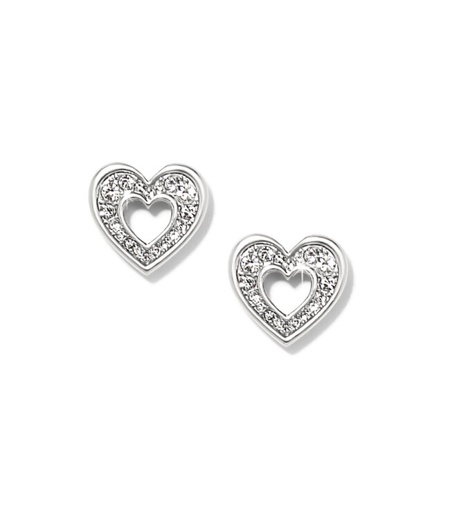BRIGHTON Enchanting Heart Post Silver Earrings