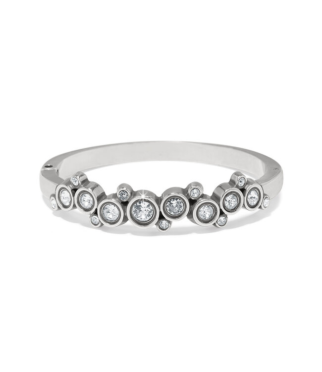 BRIGHTON Constella Cluster Crystal Hinged Bangle