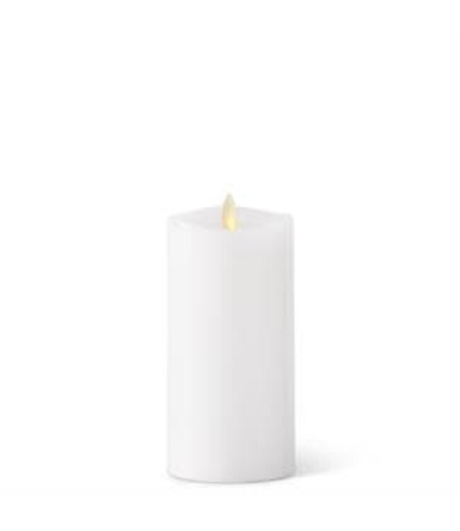 White Wax Luminara Medium Indoor Pillar Candles