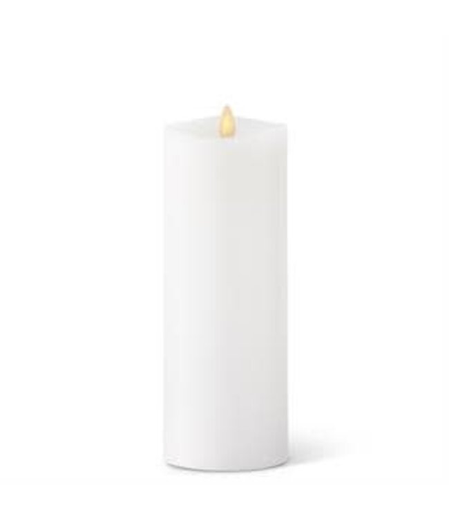 White Wax Luminara Medium Indoor Pillar Candles