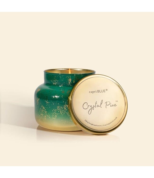 CAPRI BLUE Crystal Pine Glimmer Signature Jar Candle