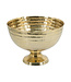 Decorative Aluminum Pedestal Bowl - Gold