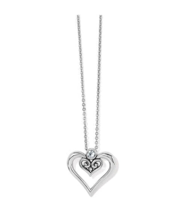 BRIGHTON Alcazar Duet Heart Necklace