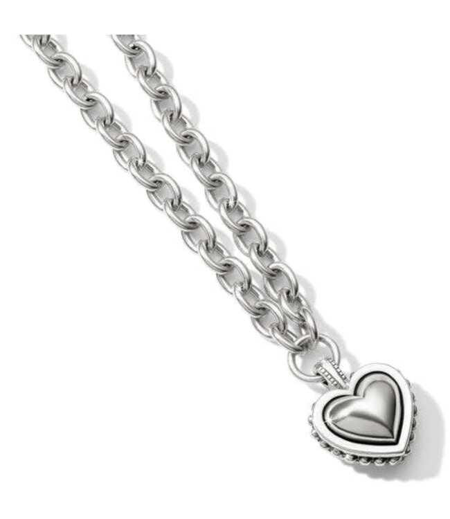 BRIGHTON Pretty Tough Bold Heart Necklace
