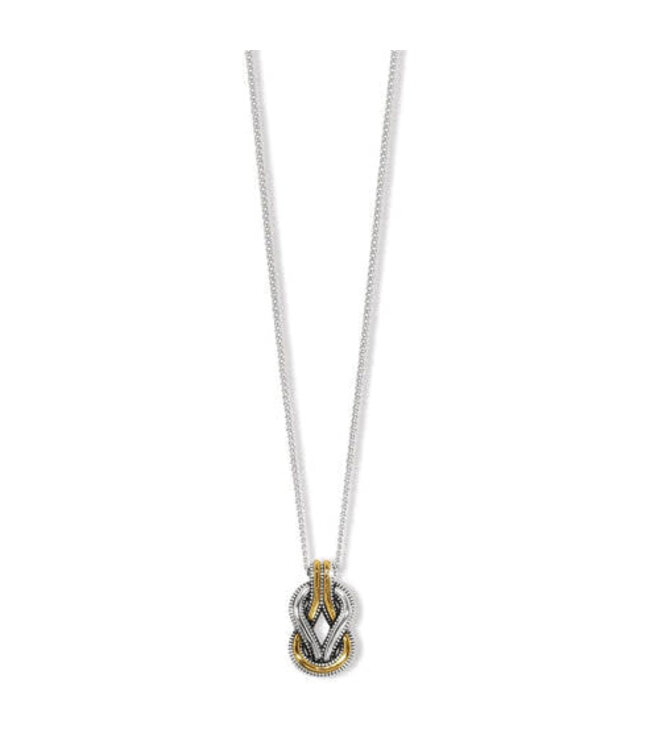BRIGHTON 16" Interlok Harmony Two Tone Petite Necklace