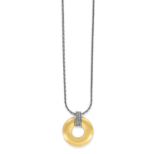 Meridian Geo Bar Necklace, Silver