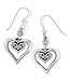 BRIGHTON Alcazar Duet Heart French Wire Earrings
