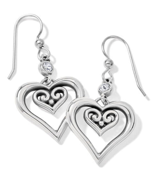 BRIGHTON Alcazar Duet Heart French Wire Earrings