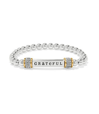 BRIGHTON Meridian Grateful Two Tone Stretch Bracelet