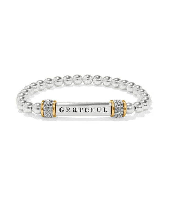 BRIGHTON Meridian Grateful Two Tone Stretch Bracelet