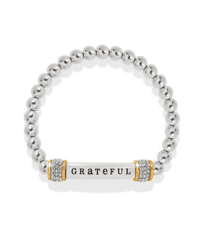 BRIGHTON Meridian Grateful Two Tone Stretch Bracelet