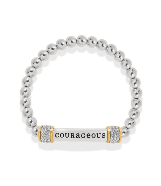 BRIGHTON Meridian Courageous Two Tone Stretch Bracelet