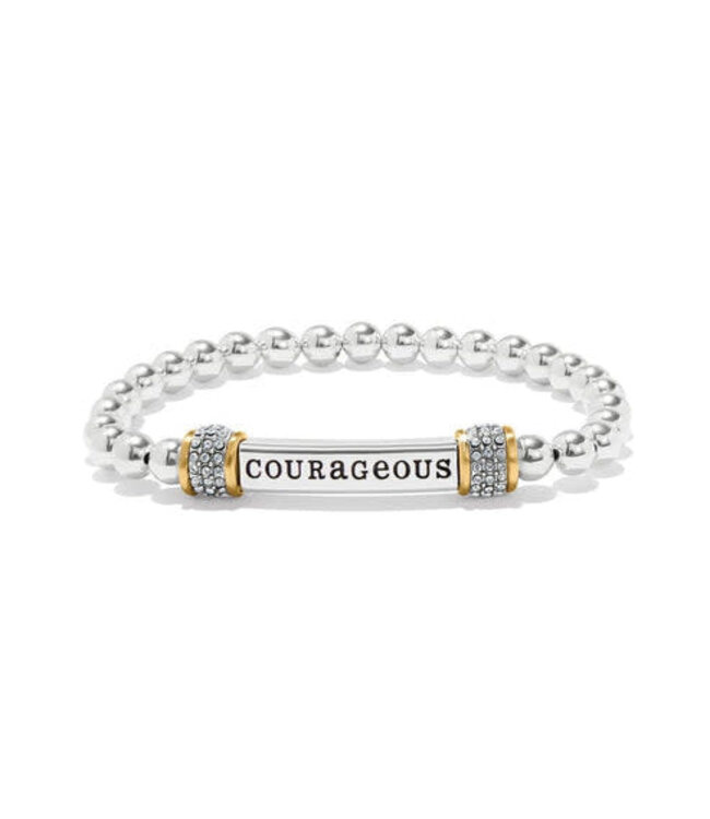 BRIGHTON Meridian Courageous Two Tone Stretch Bracelet