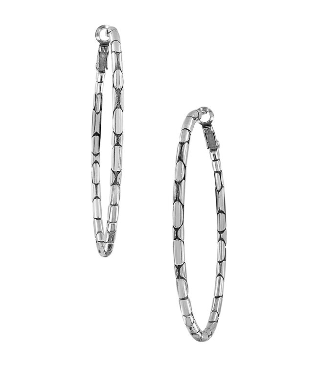 BRIGHTON Pebble Large Oval Hoop Earrings