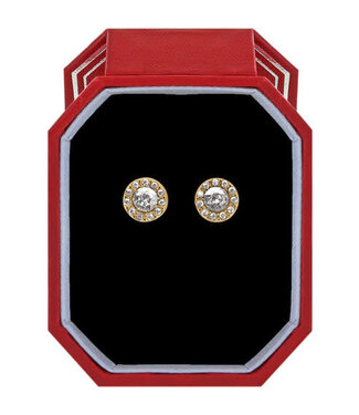 BRIGHTON Illumina Solitaire Post Earrings Gift Box - Gold