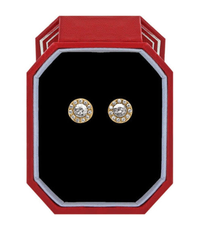 BRIGHTON Illumina Solitaire Post Earrings Gift Box - Gold