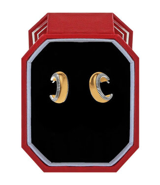 BRIGHTON Interlok Noir Small Hoop Earrings Gift Box