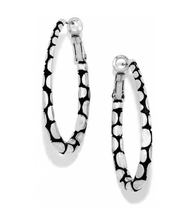 BRIGHTON Pebble Oval Hoop Earring