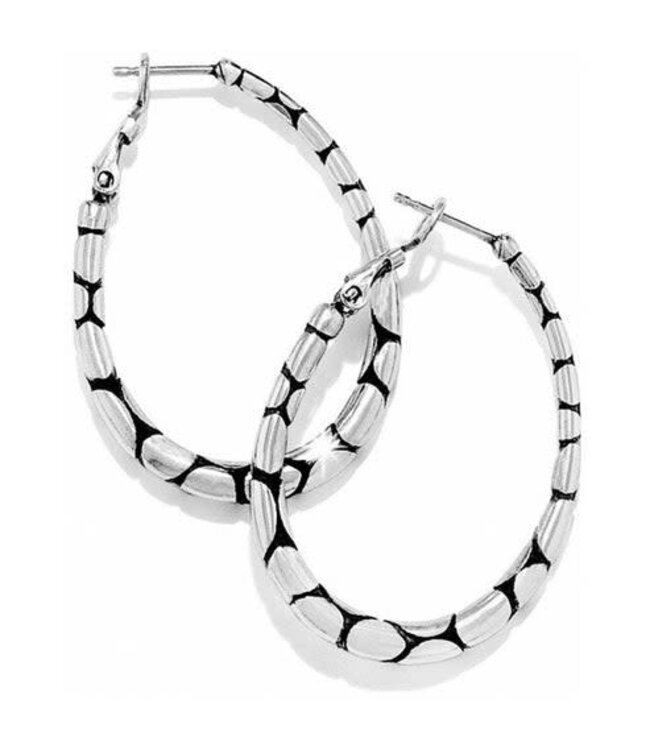 BRIGHTON Pebble Oval Hoop Earring