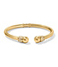 BRIGHTON Meridian Open Hinged Bangle Gold