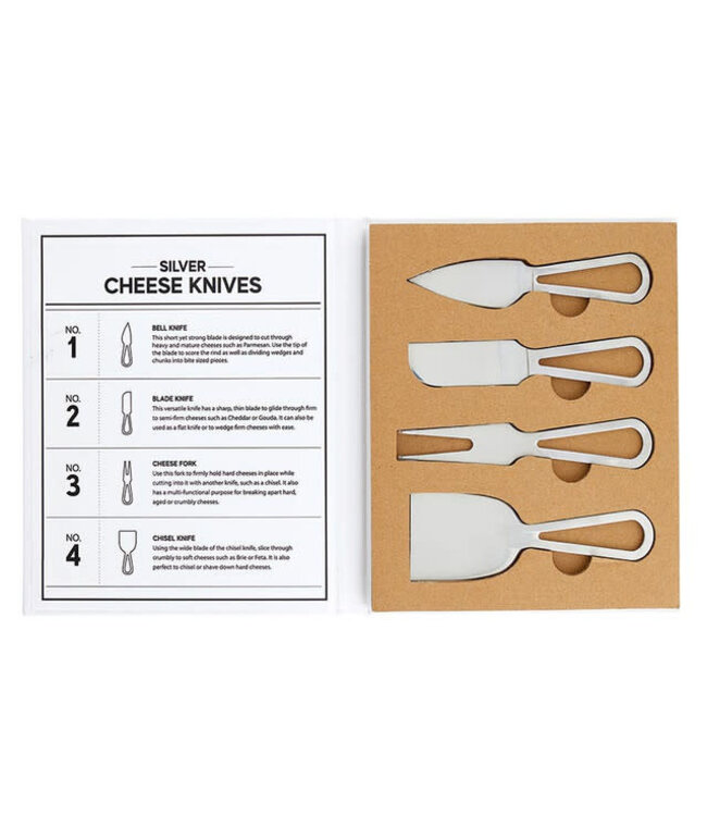 Silver Cheese Knives Book Box