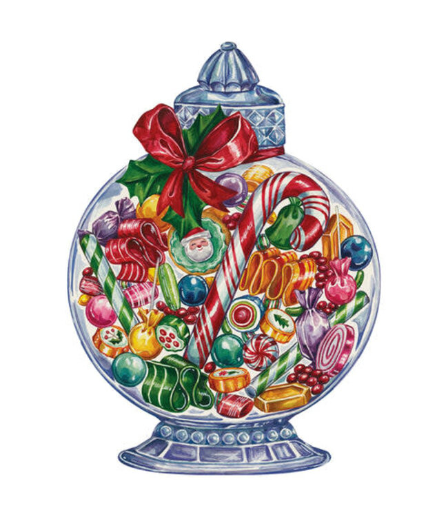 HESTER & COOK Die-Cut Candy Jar Placemat