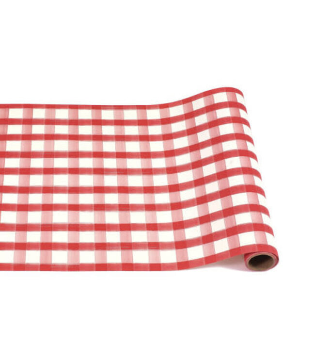 HESTER & COOK Painted Check Runner