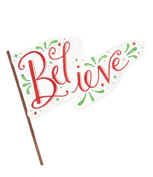 THE ROUND TOP COLLECTION "Believe" Flag Amber Marie and Company