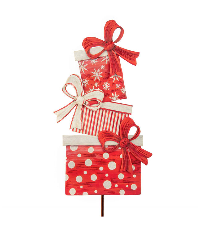 THE ROUND TOP COLLECTION Classic Red & White Gift Topiary Amber Marie