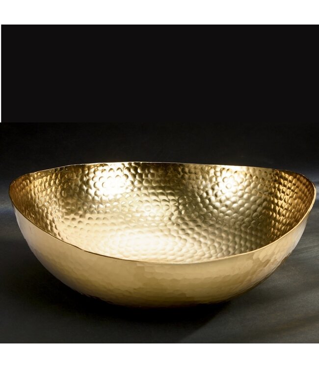 Gilded Hammered Bowl
