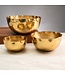 Gold Hammered Petal Bowl