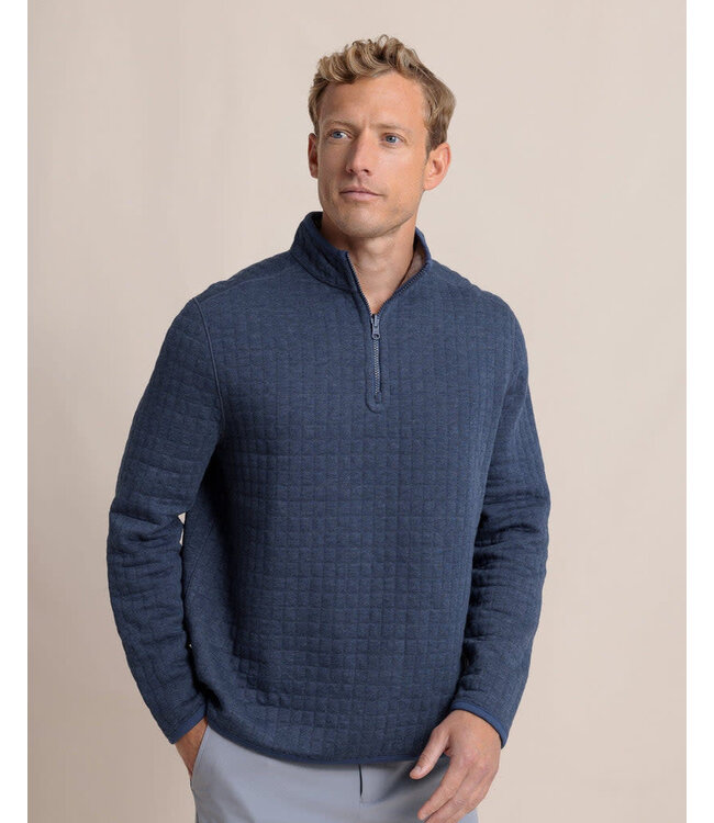 SOUTHERN TIDE Noah Fairwood Reversible Quarter Zip Amber Marie and Company
