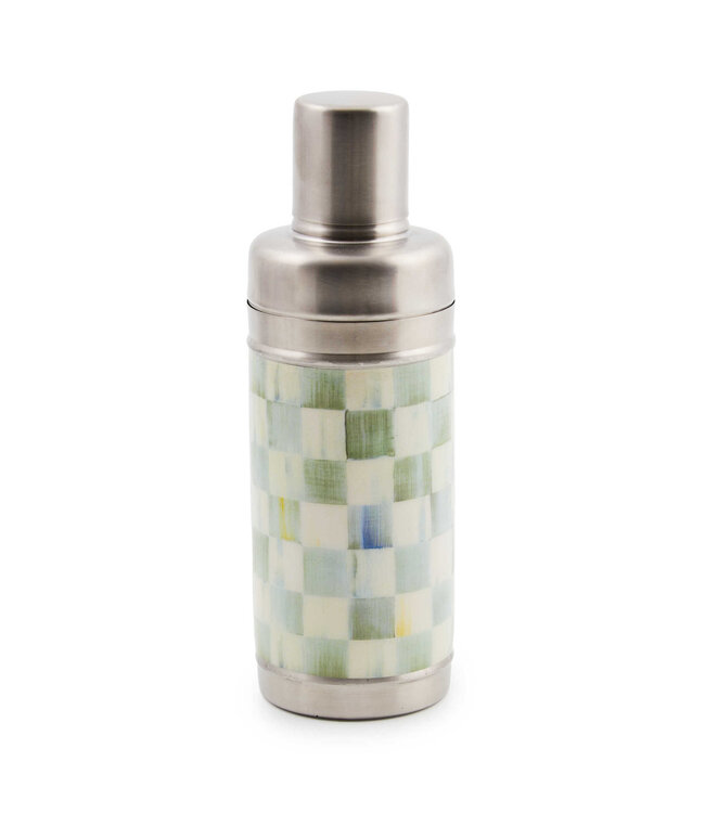MACKENZIE CHILDS Sterling Check 3260 Cocktail Shaker