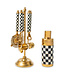 MACKENZIE CHILDS Courtly Check 3260 Gold Edition Bar Set of 2
