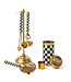 MACKENZIE CHILDS Courtly Check 3260 Gold Edition Bar Set of 2